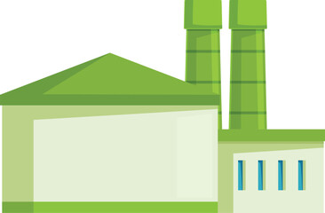Eco friendly factory promoting sustainable manufacturing processes and reducing environmental impact