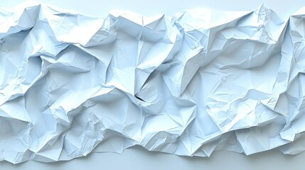 Fototapeta premium Abstract Textured Background: Crumpled Light Blue Paper