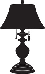 Obraz premium Minimal Desk Lamp Shape Vector Illustration