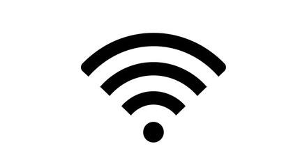 Stay connected with this wifi signal icon, perfect for tech, business, or travel projects showing connectivity in a simple, modern design