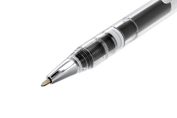Naklejka premium Close-up of a clear pen tip