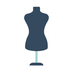 fashion mannequin silhouette icon sign and symbol.