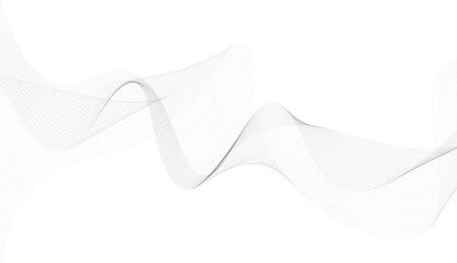 PNG black color wavy grey line wave blend line banner design illustration on transparent background.