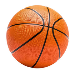Fototapeta premium Orange textured basketball with black lines for sports and recreation