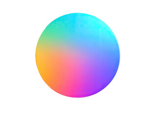 A vibrant, circular gradient of colors