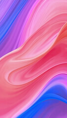 Abstract flowing gradient background in pink and blue