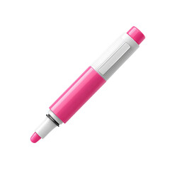 Fototapeta premium Pink double-ended marker, angled view
