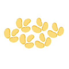 soybean seamless pattern and background