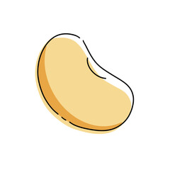 soy beans flat vector illustration logo icon clipart

