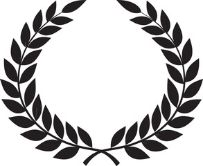  Minimal Victory Wreath Shape Vector Illustration