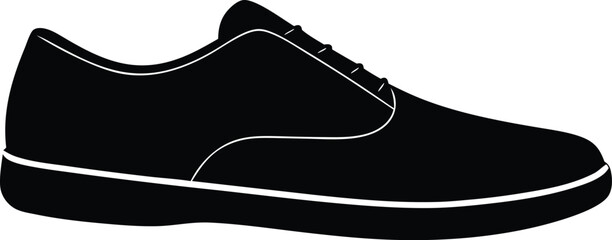 shoes silhouette vector illustration