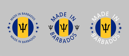 Naklejka premium Barbados stamp set 2