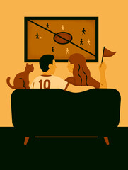 Poster illustration from the collection of Fair Play moments in football matches
