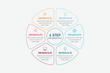 Business Circle infographic design elements