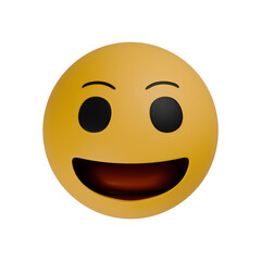 Fototapeta premium 3d happy smiley face