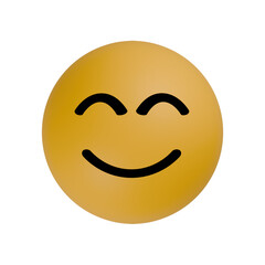 3d smiley face