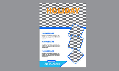 corporate minimal travel business flyer design template