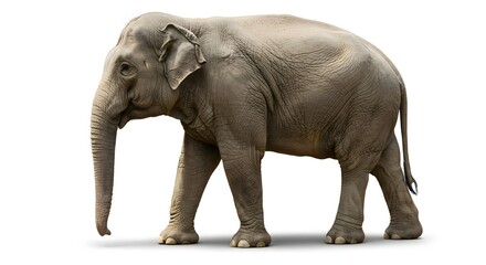 Fototapeta premium Gray elephant profile