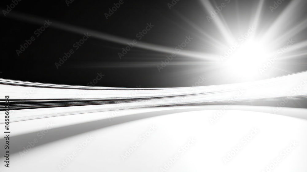 Poster abstract sunlight and curves: a dynamic interplay of light and shadow dances across elegant, curving