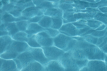 blue water surface reflections