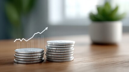 Financial growth and investment strategies showcasing economic development wealth creation stock market success and professional economic analysis for business growth