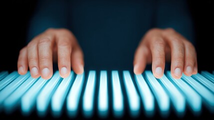 Close-up of hands typing on a modern keyboard in a professional workspace highlighting digital communication technology tools and ergonomic office setup for productivity
