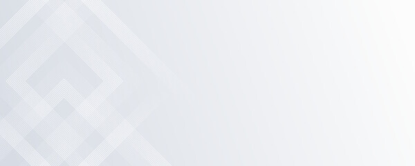 Light grey linear background. Abstract geometric banner with white lines