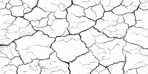 modern black and white scratch and cracks grunge texture dust and distressed wall pattern white background..