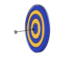 Blue Yellow Target