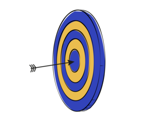 Blue Yellow Target