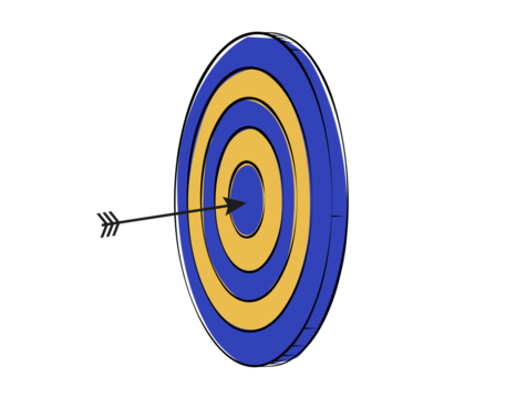 Blue Yellow Target