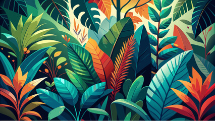 seamless pattern with autumn leaves