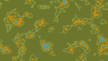 Organic shapes with color gradients abstract texture