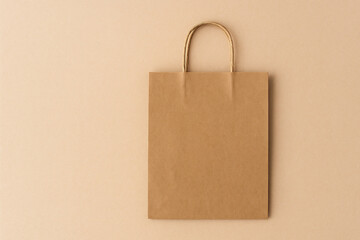 Brown Paper Shopping Bag Mockup Perfect for showcasing branding, packaging design, eco-friendly retail concepts, and product presentations. 