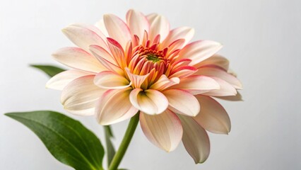 Obraz premium Elegant Botanical Floral Display Brightly Colored Chrysanthemum Blossom Isolated Flower on Simple Background