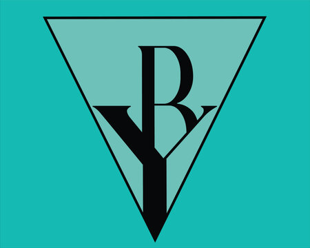 BY ,YB,RY letter business logo design alphabet icon