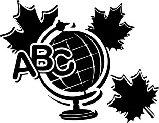 International students day celebration with stylized text and emblem