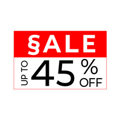 Sale discount sticker for business, big sale, special offer price tag vector illustration 