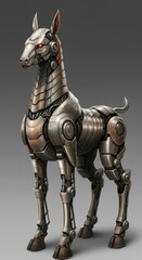 Steampunk dog robot