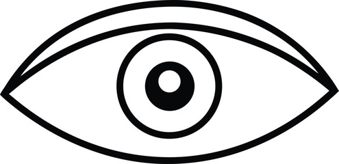 Eye Test Chart Flat Lay Vision Examination Ophthalmology Poster on White Background Vector Graphic