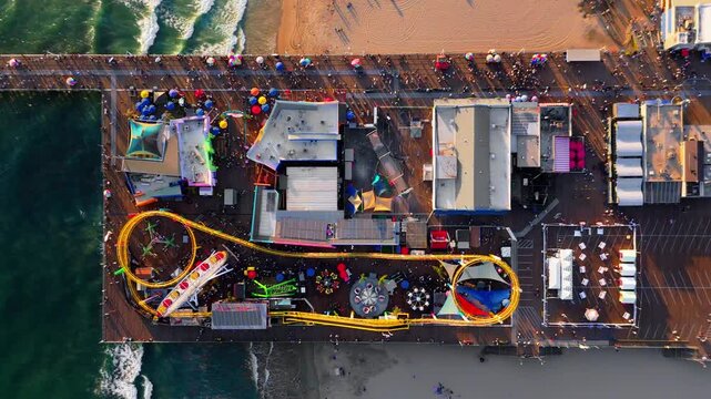 Santa Monica Pier Pacific Park Amusement Rides August 10, 2025