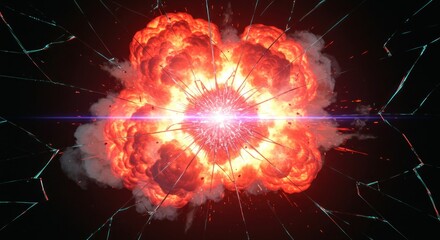 Exploding glass
