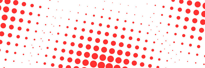 Red halftone pattern on transparent background for modern design isolated on transparent background