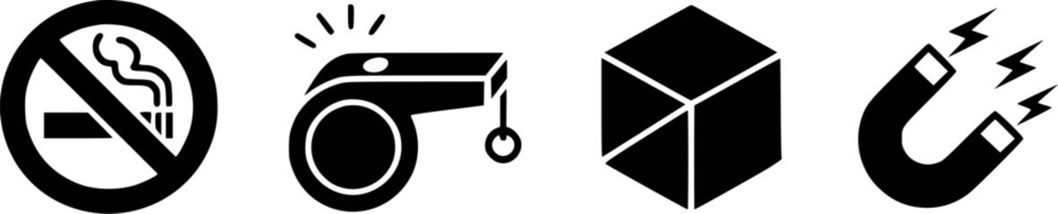 No smoking whistle cube magnet prohibition cigarette