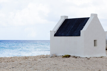 Historic White Slave Huts on Caribbean Coast