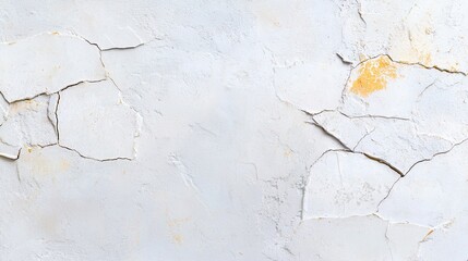 textured surface featuring cracked white plaster with subtle yellow tones, creating minimalist aesthetic. This design evokes sense of simplicity