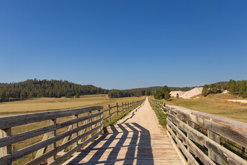 Bridge on the George S. Mickelson trail, South Dakota