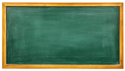 Empty green chalkboard with wooden frame (3)