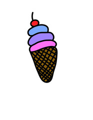 ice cream vector illustration