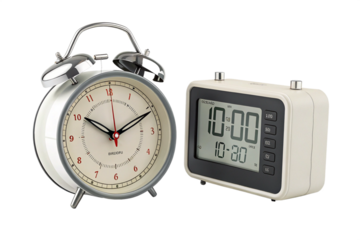 alarm clock isolated on white
